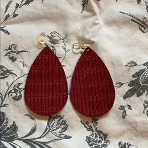 Nickel & Suede Leather Earrings